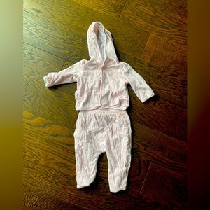 Baby Gap pink reversible pants/sweatshirt — 0-3 months